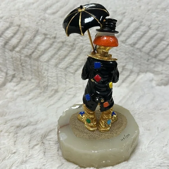 Hobo Joe with Umbrella by Ron Lee Sculpture, Signed Limited Edition 159/500